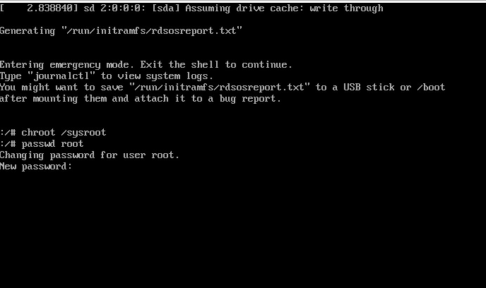 دستورات ریست کردن پسورد  root در CentOs